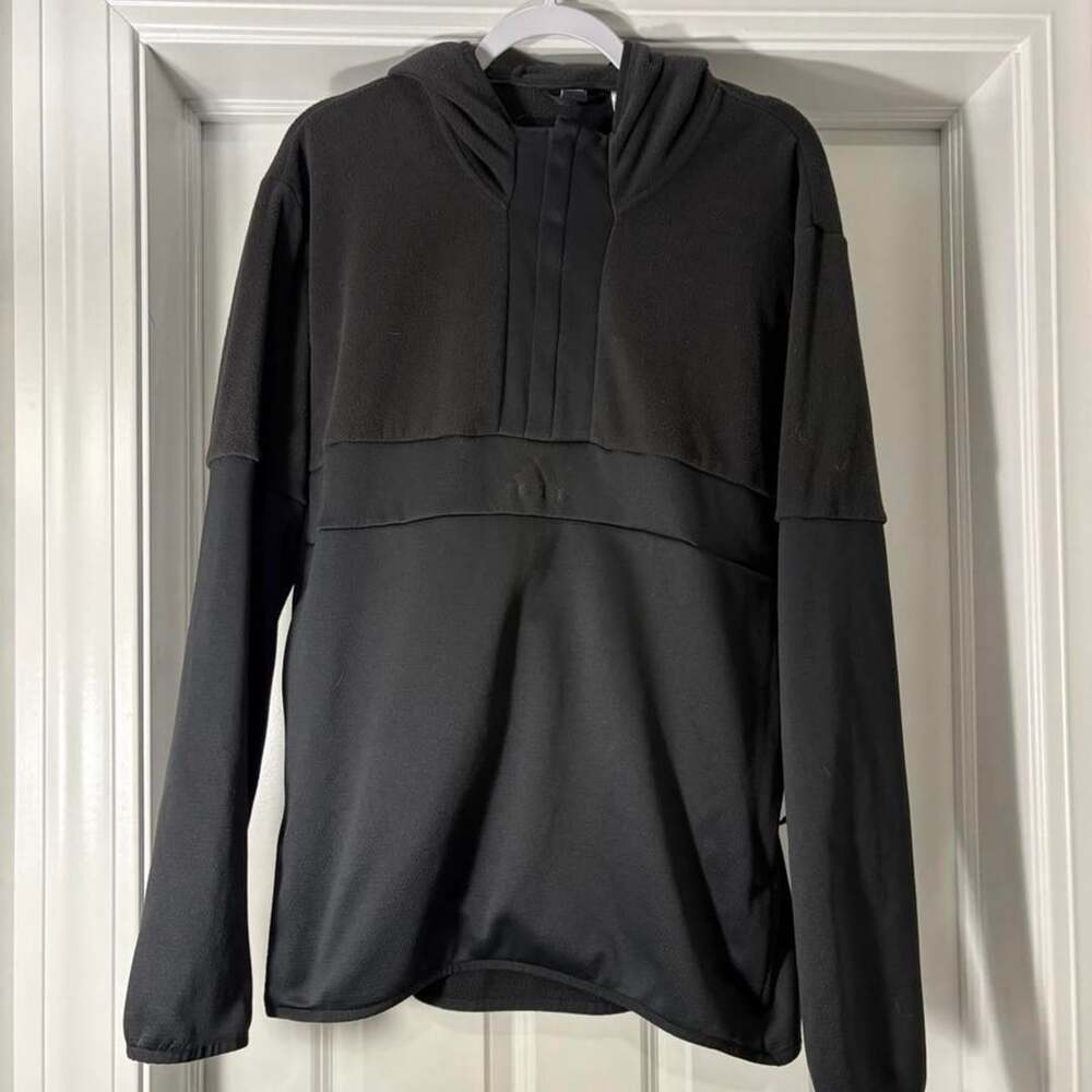 Adidas Quarter Zip Hoodie Black